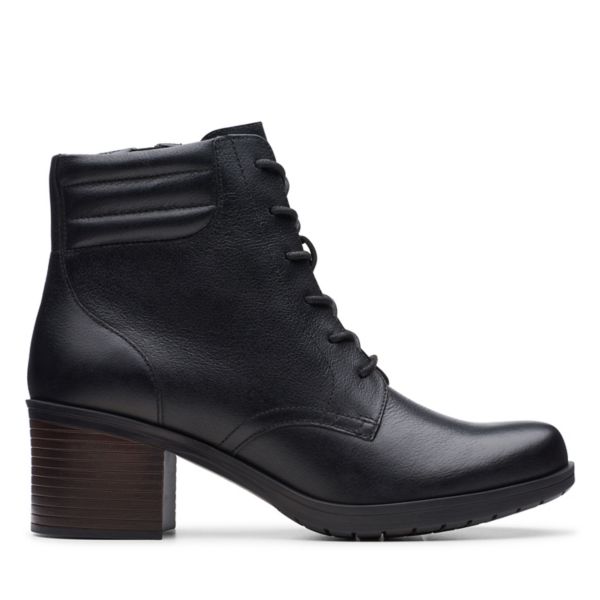 Clarks Womens Hollis Jasmine Ankle Boots Black | UK-1674082 - Click Image to Close